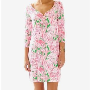 Lily Pulitzer Palmetto Flamingo Print Dress M